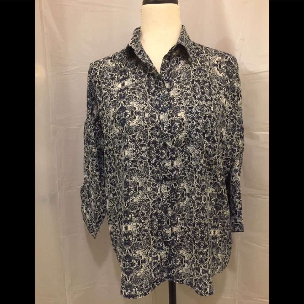 Women's Joe Fresh Blouses Size M Sleeve 3/4